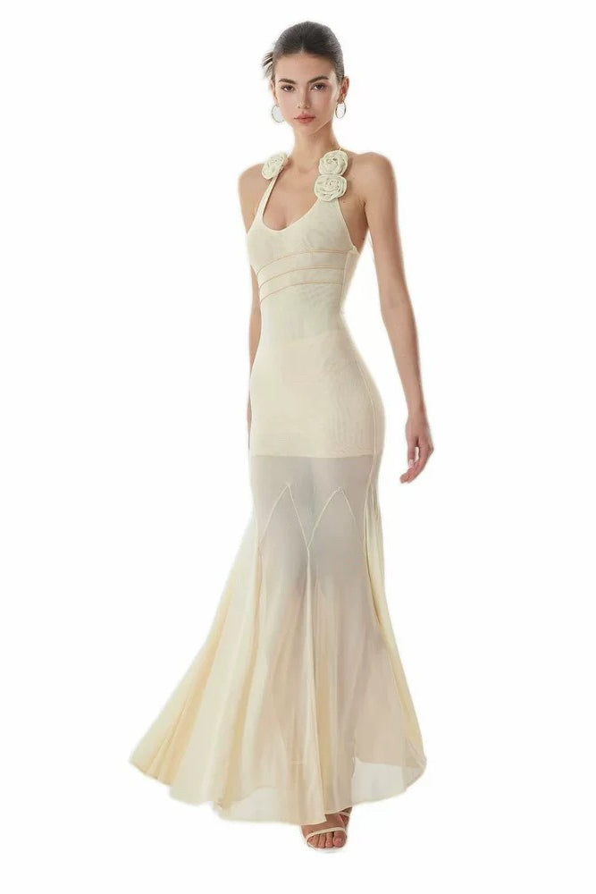 Halter Neck TENCEL Dress