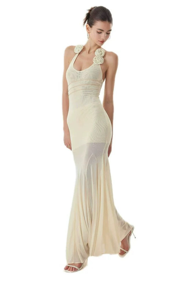 Halter Neck TENCEL Dress