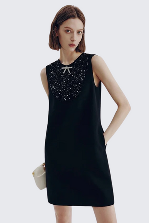 Rhinestone Little Black Dress