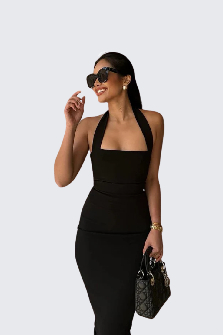 Black Halter Dress