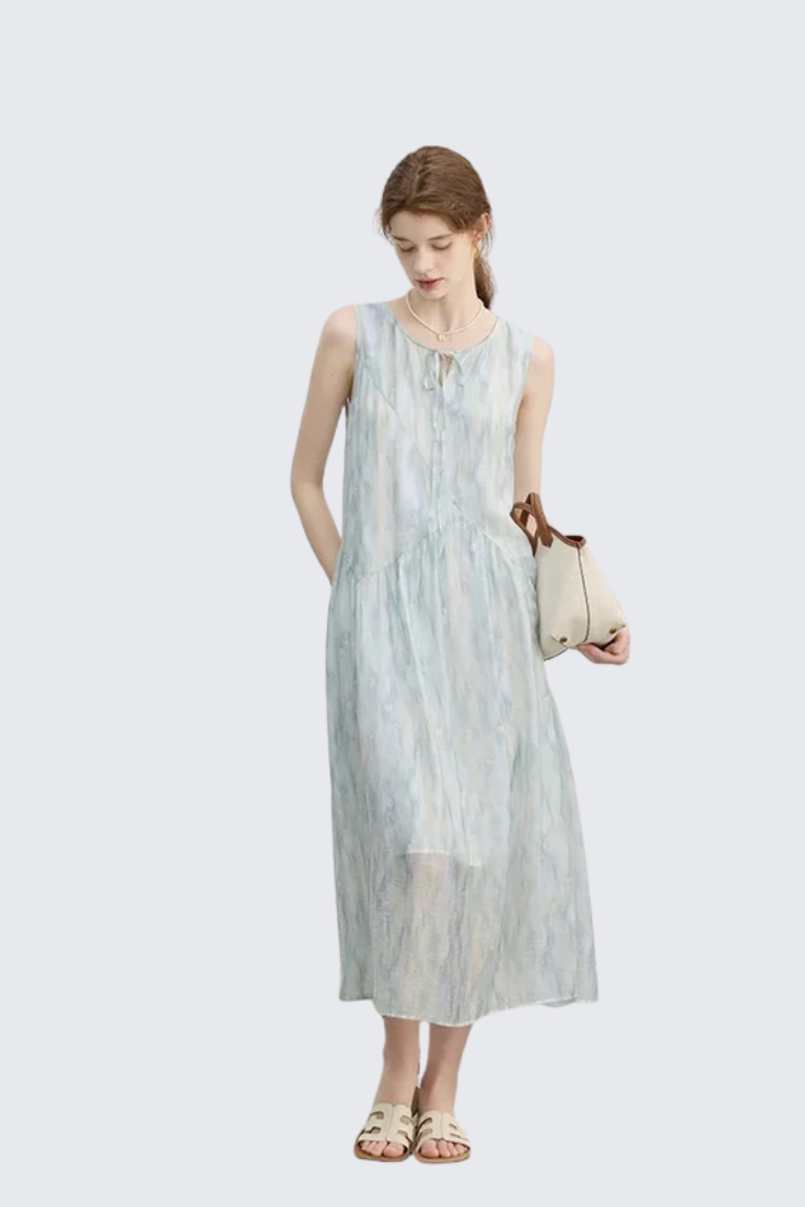 Blue Tencel Dress