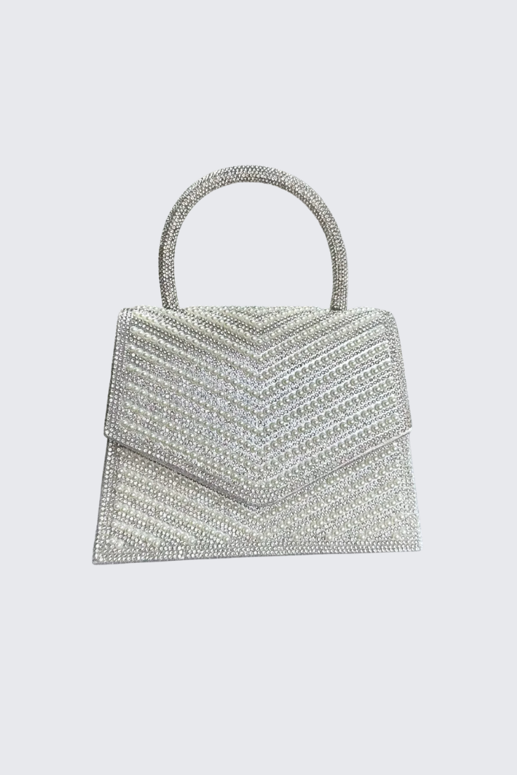 Full Rhinestone Pearl Bag