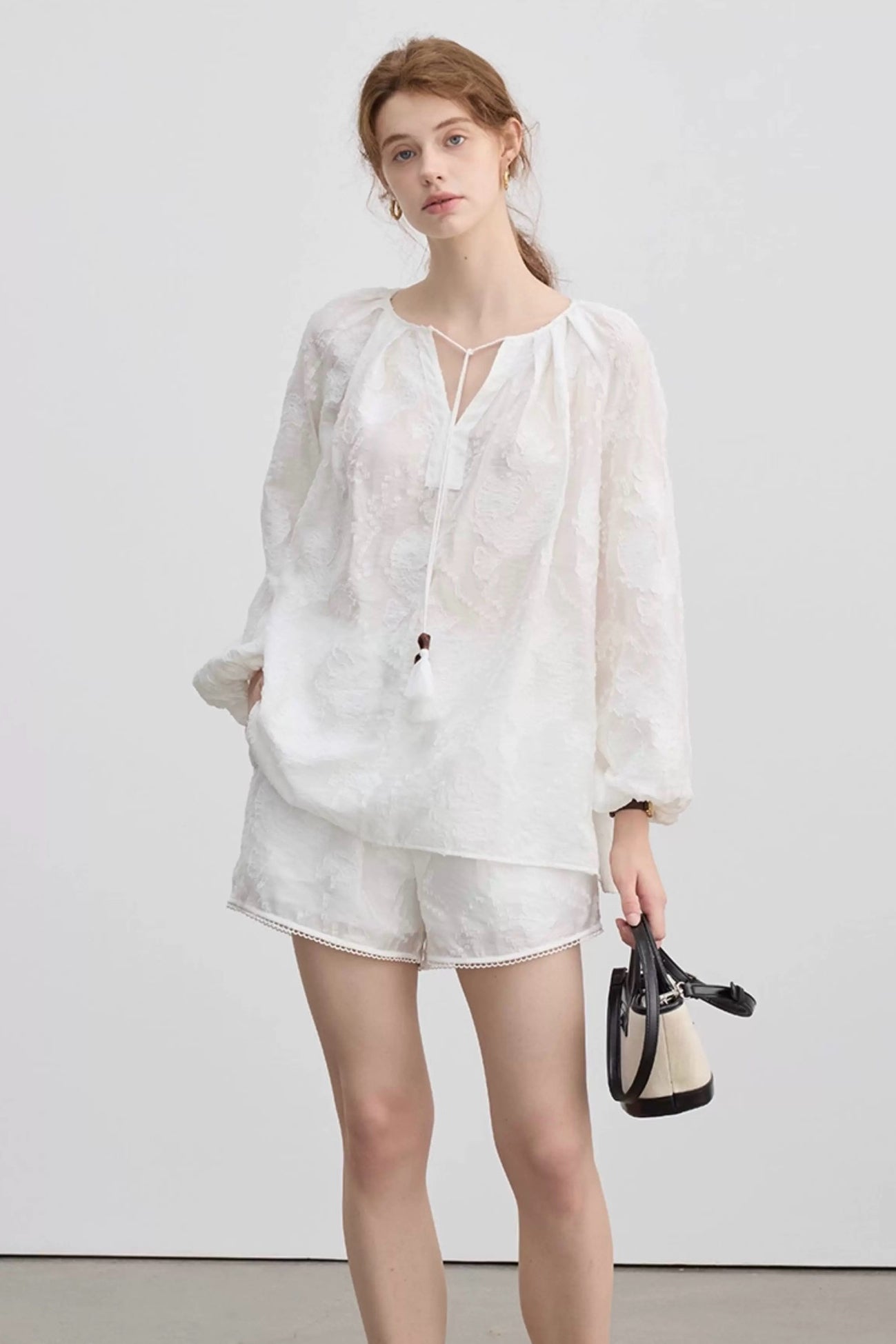 Embroidered Shirt Set