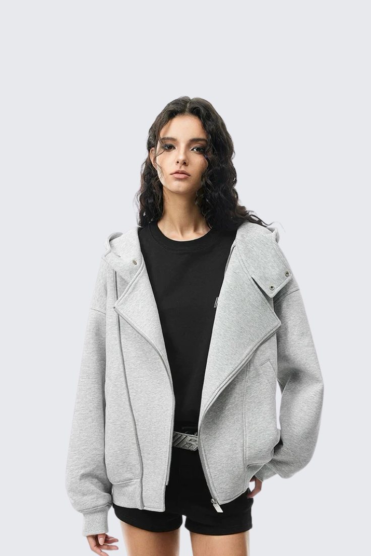 Gray Lapel Coat