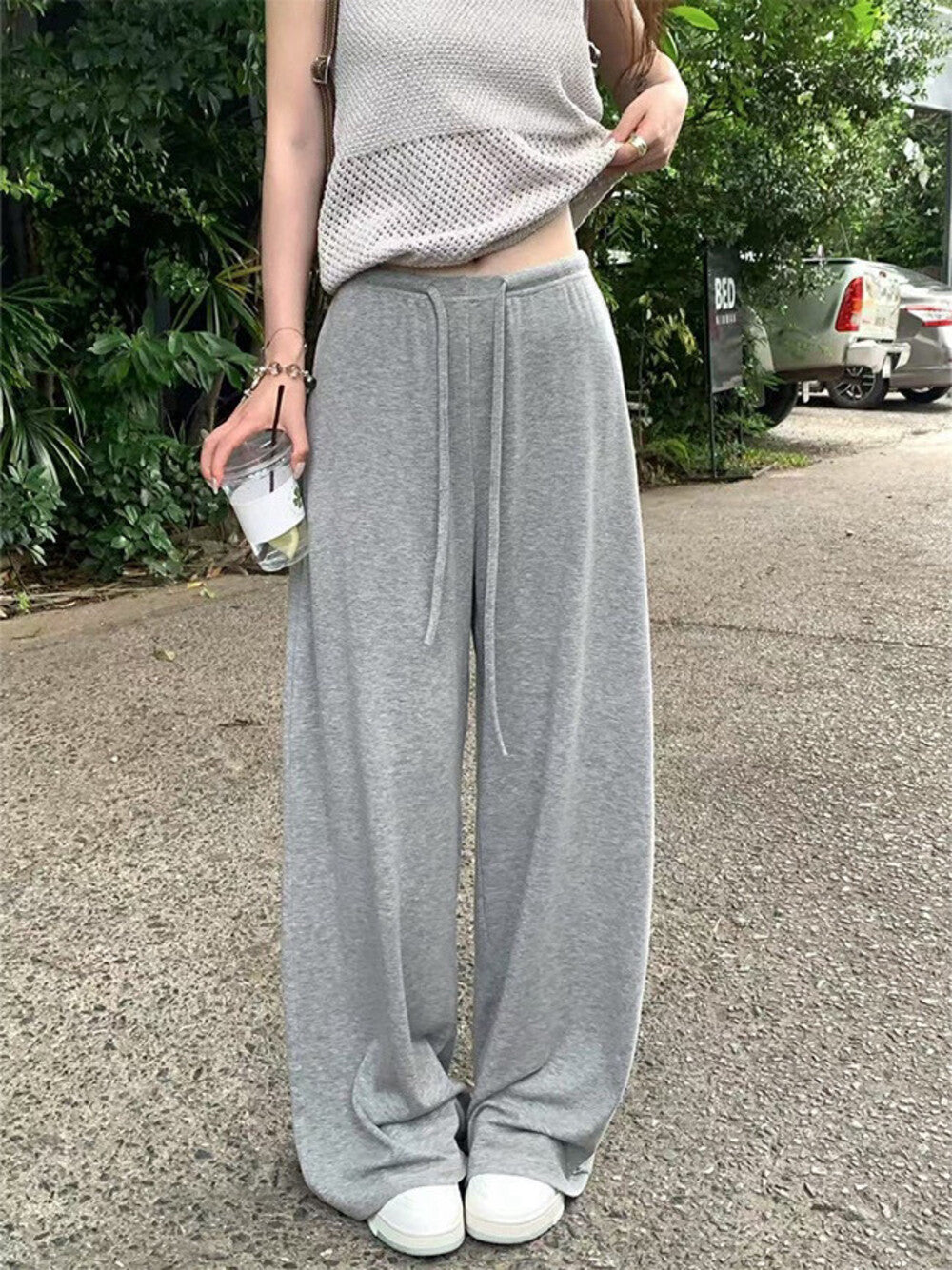 High-waisted Slimming Loose Wide-leg Pants