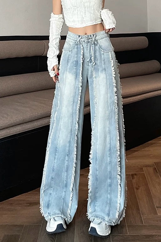 Frayed Hem Jeans