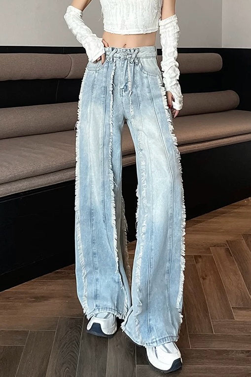 Frayed Hem Jeans
