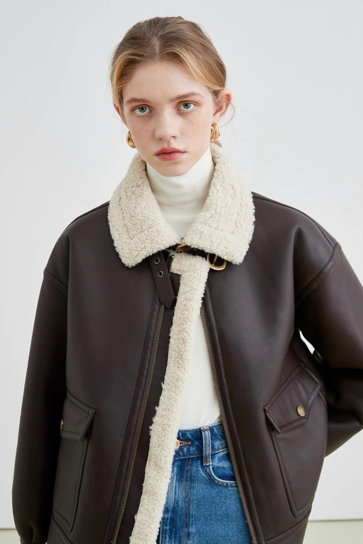 Shearling Leather Jacket