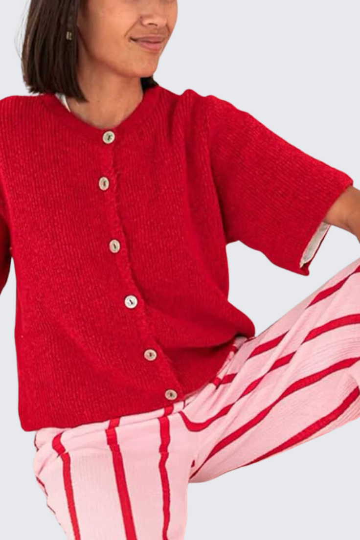 Short-Sleeve Knit Top