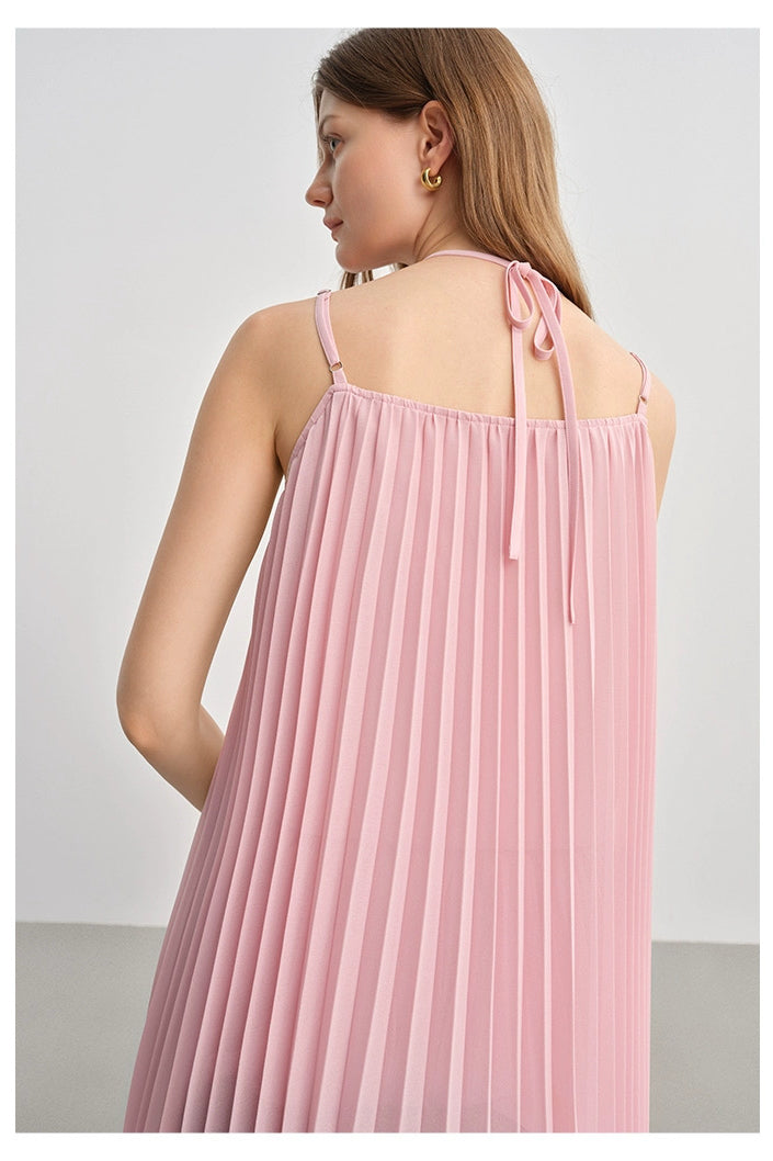 Pink Pleated Tencel Set