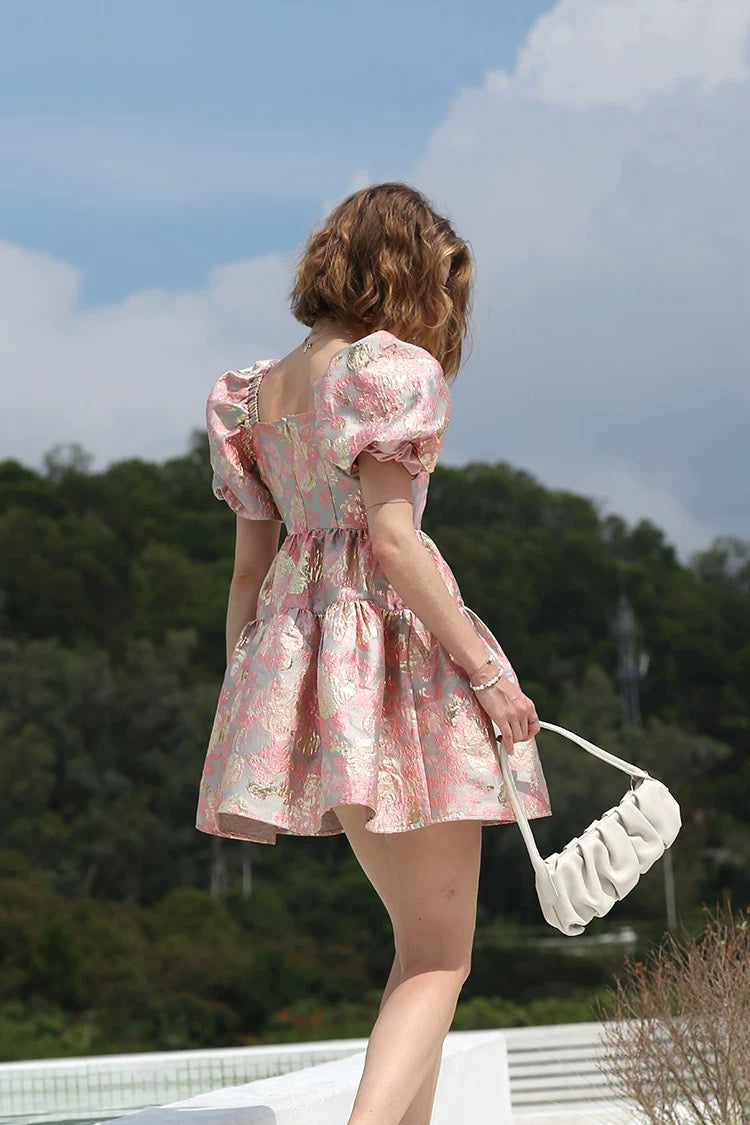 Pink Embroidered Princess Dress