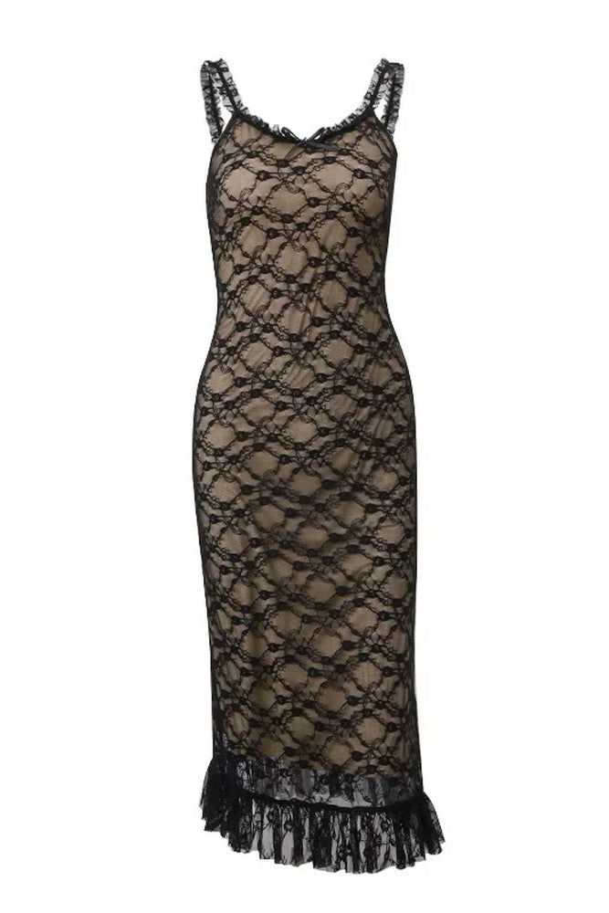 Lace Spaghetti Strap Dress
