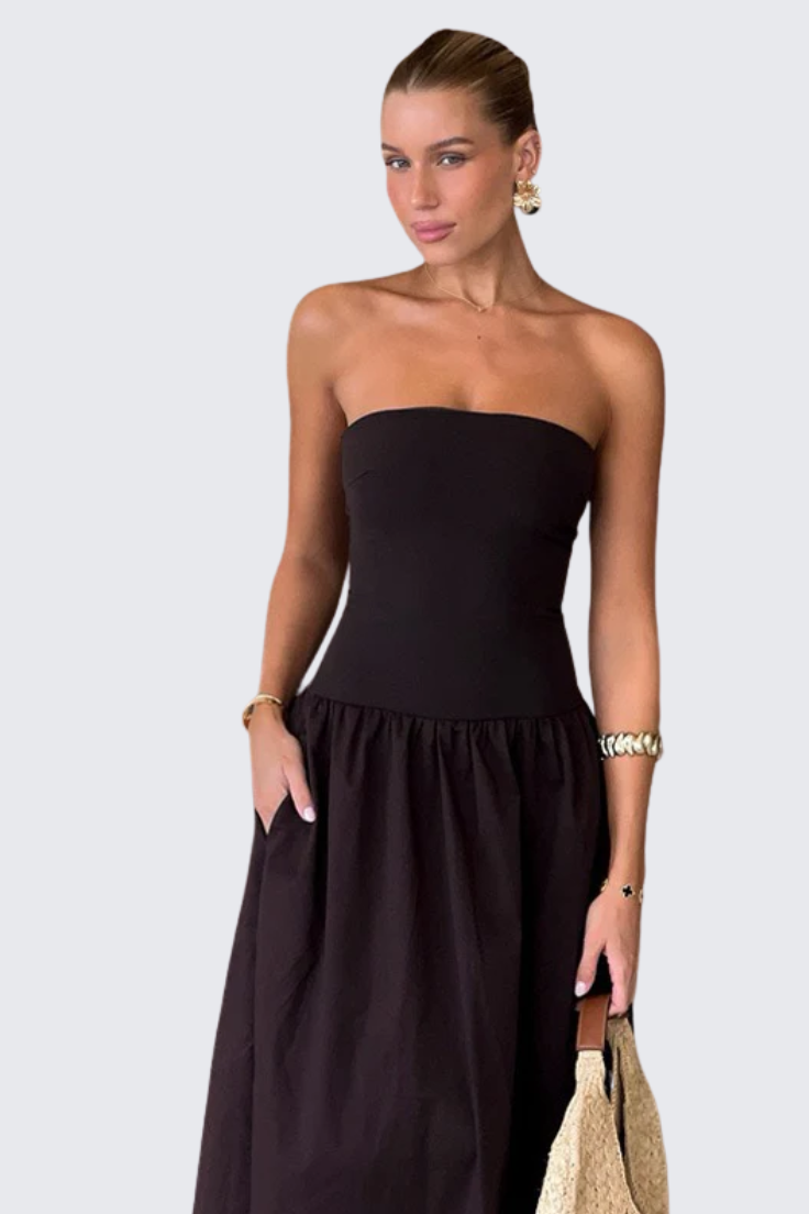 Black Strapless Dress