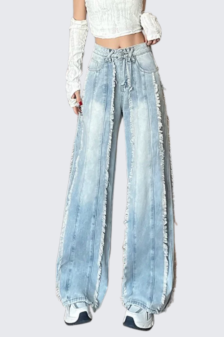 Frayed Hem Jeans