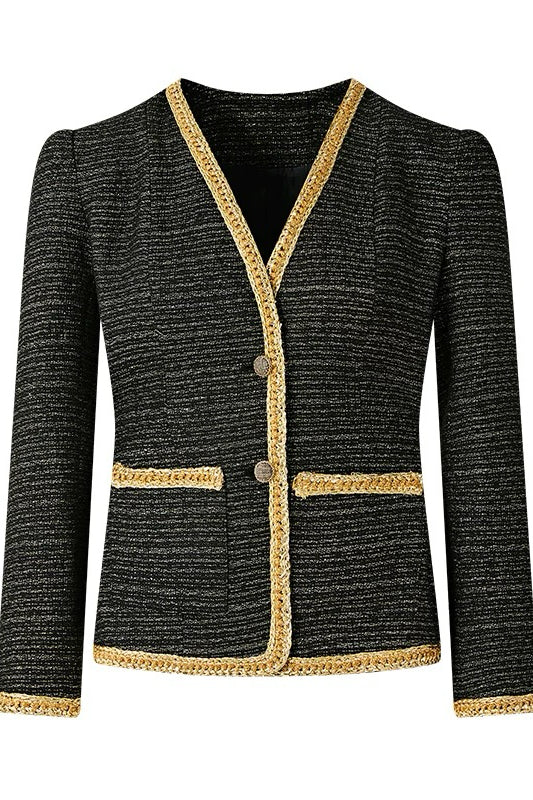 Chanel-Inspired Black & Gold Set