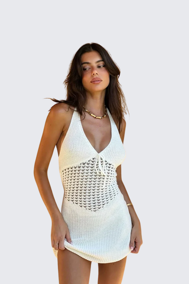 Hollow Knit Dress