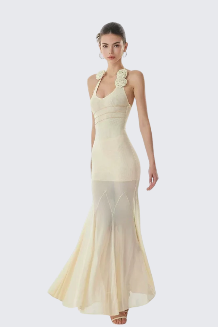 Halter Neck TENCEL Dress