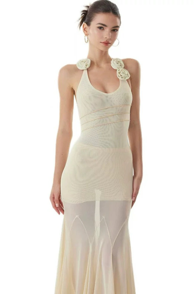 Halter Neck TENCEL Dress