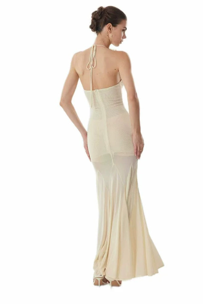 Halter Neck TENCEL Dress