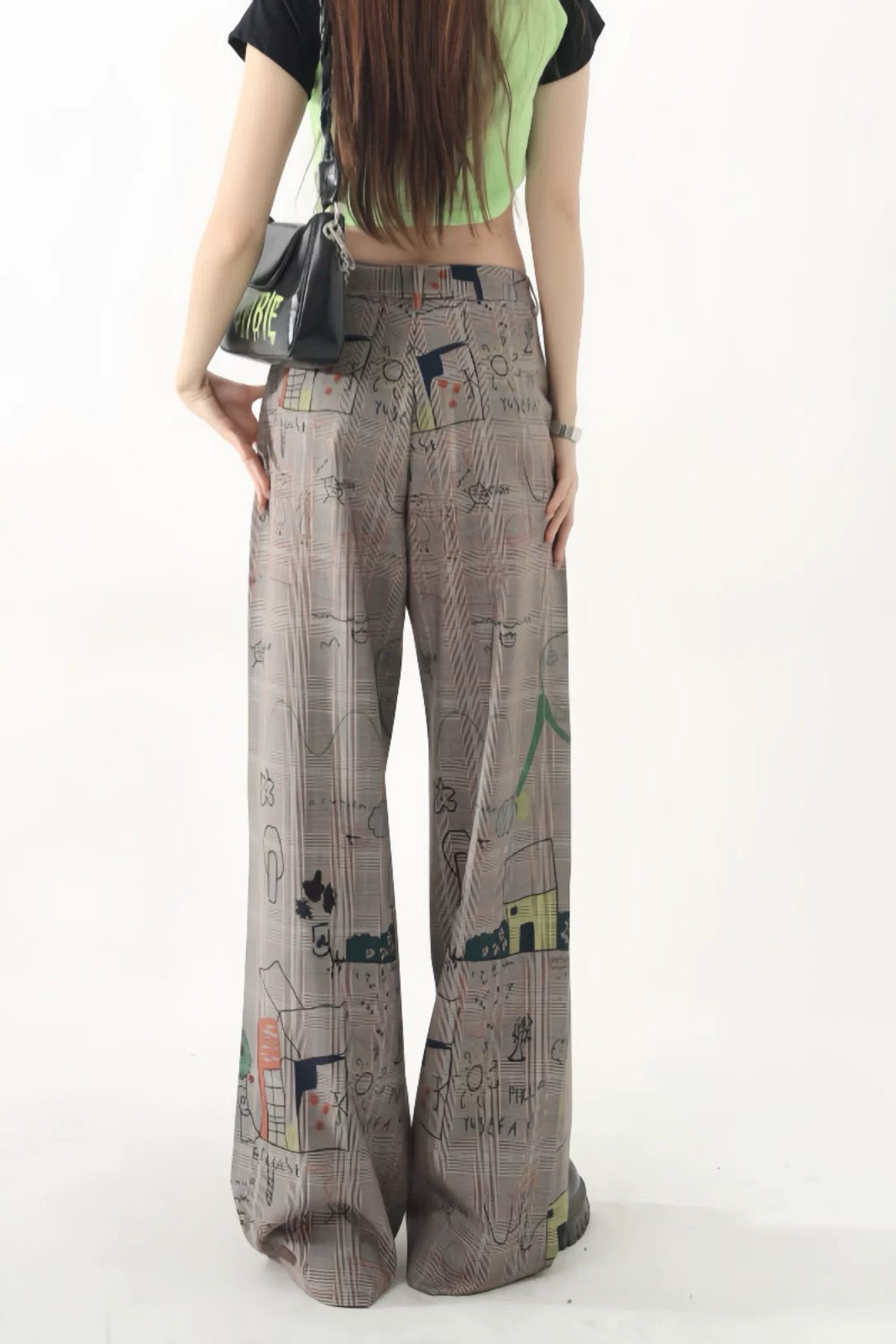 Plaid Graffiti Pants