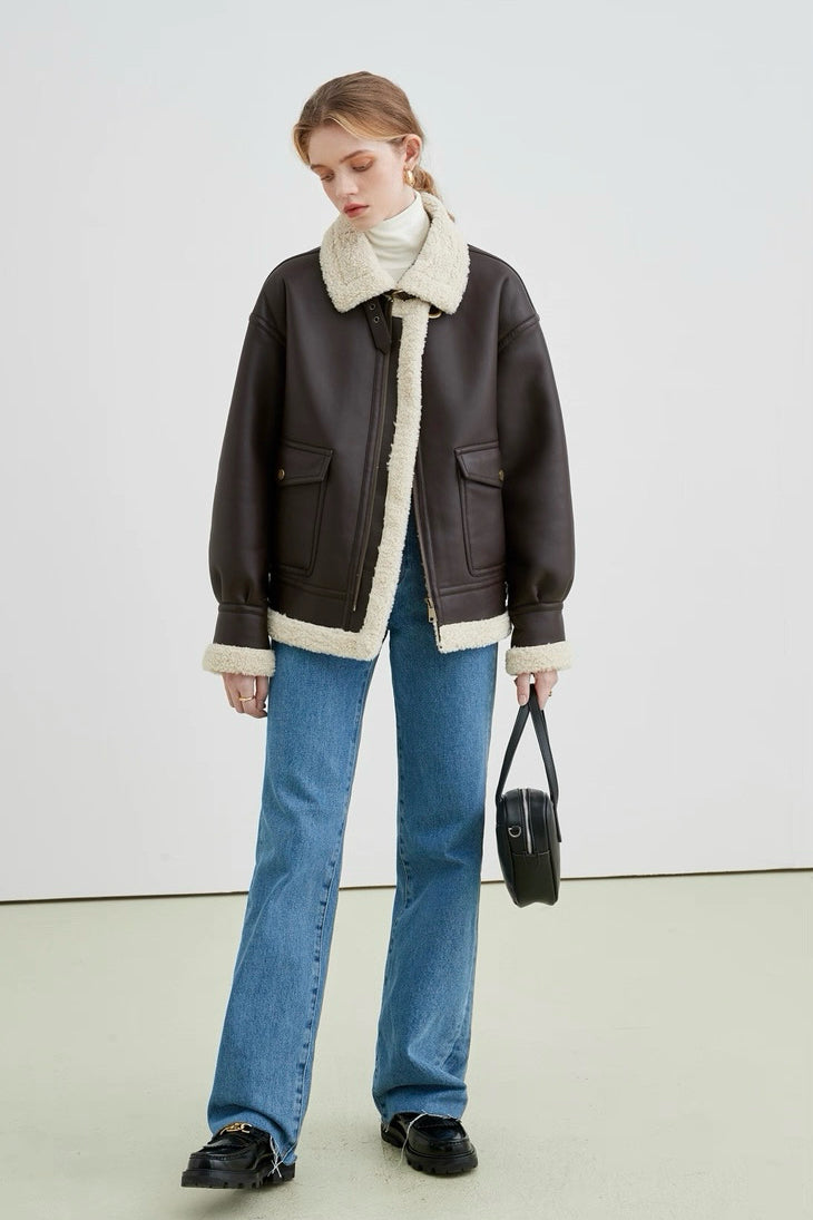 Shearling Leather Jacket