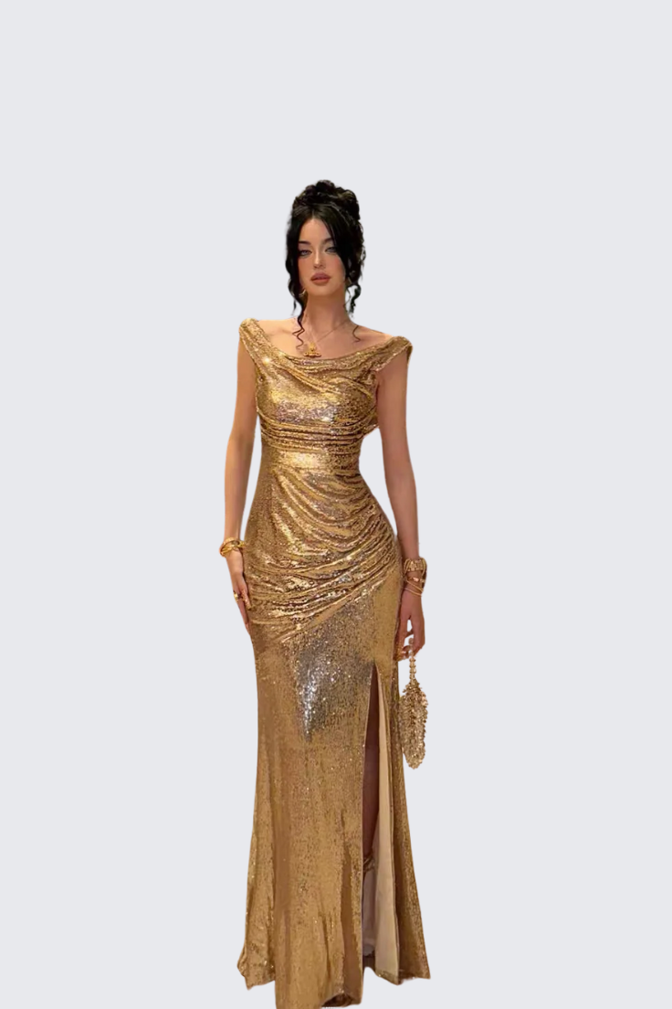 Gold Evening Dress