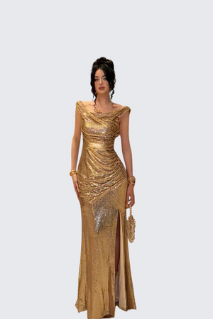 Gold Evening Dress