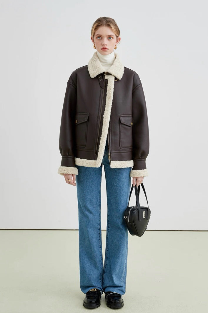 Shearling Leather Jacket