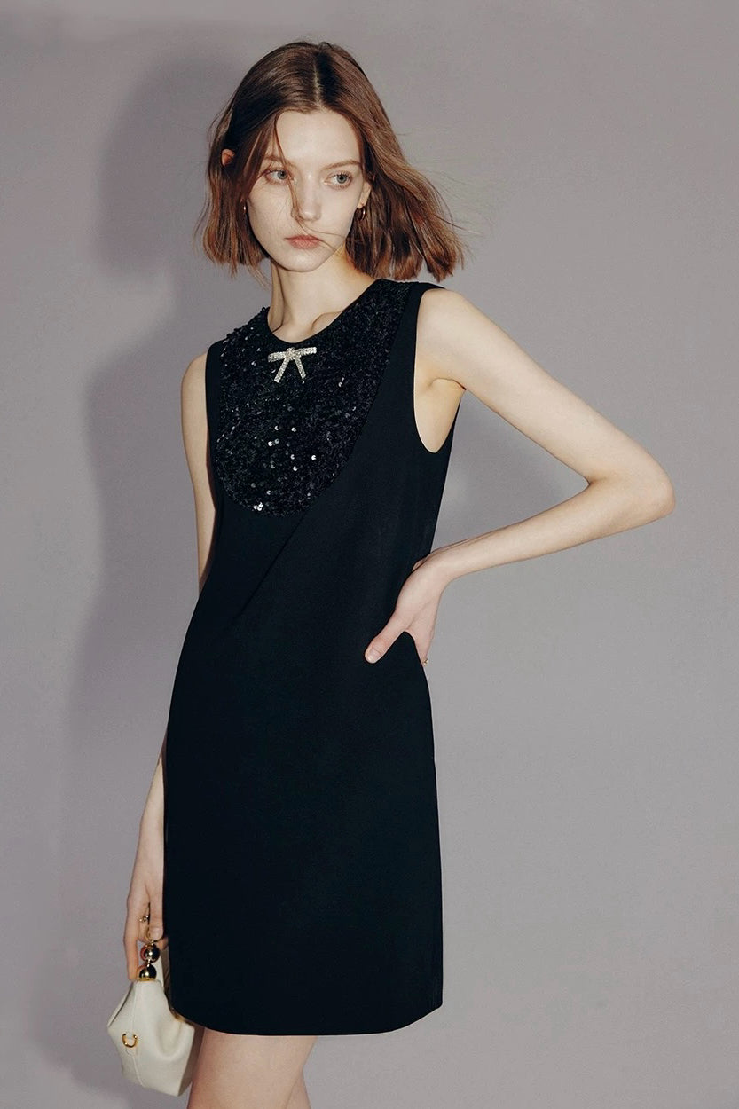 Rhinestone Little Black Dress