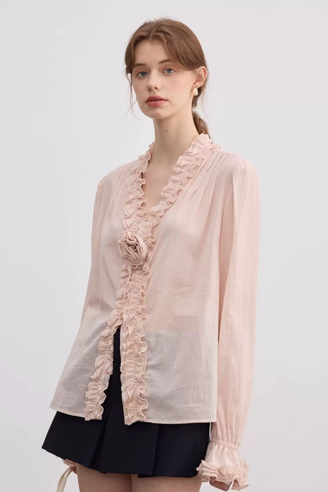 Lace Trim Blouse