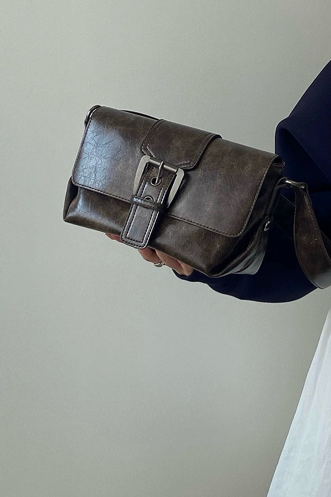 Vintage Brown Crossbody Bag