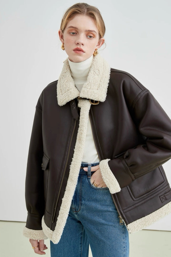 Shearling Leather Jacket