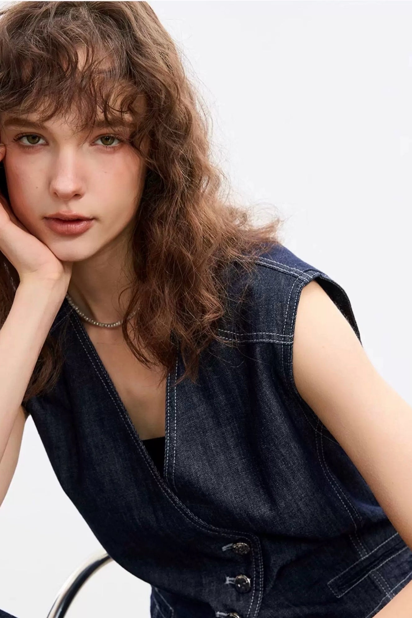 Denim Vest Set