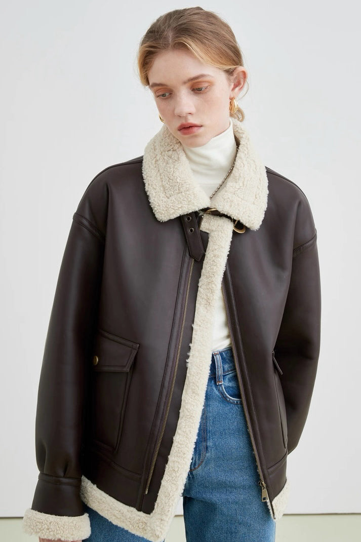 Shearling Leather Jacket