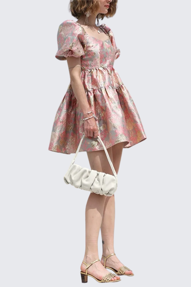Pink Embroidered Princess Dress
