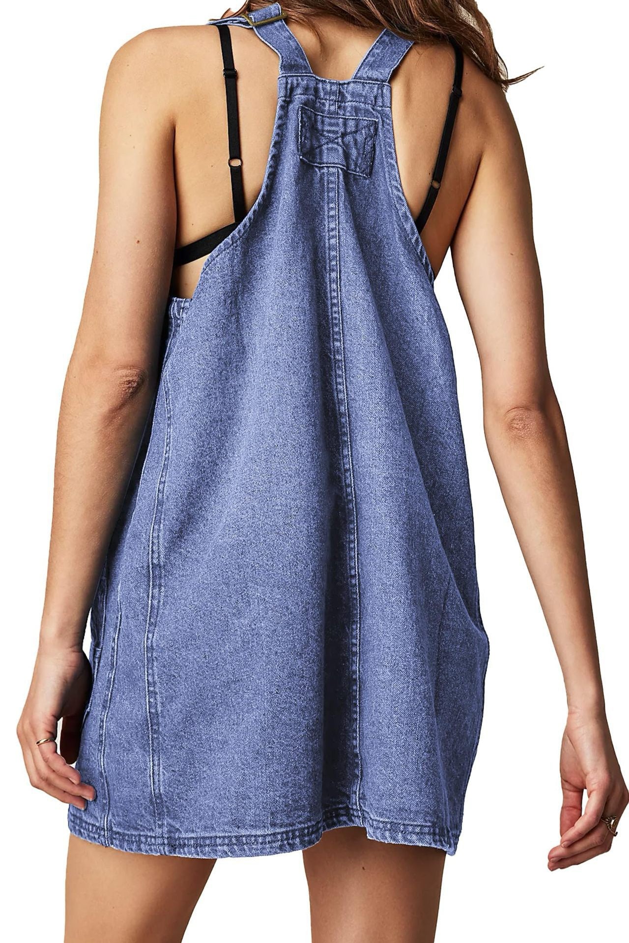 Denim Suspender Dress