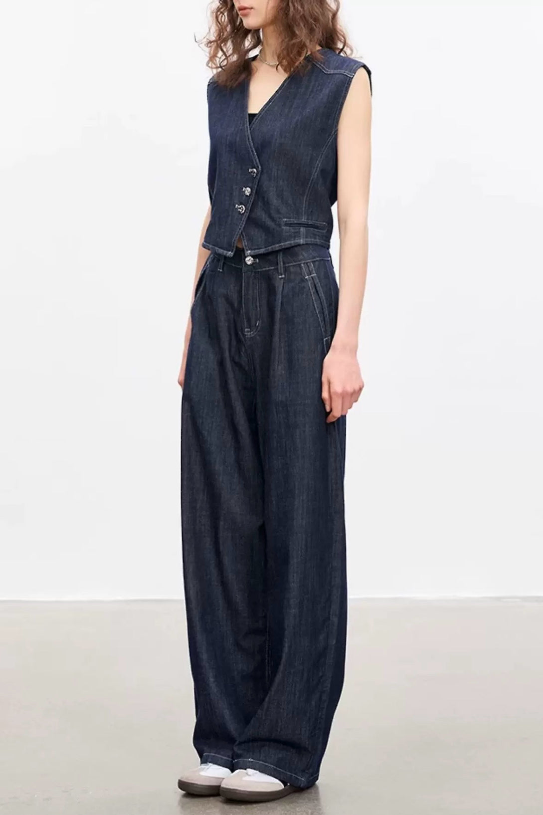 Denim Vest Set