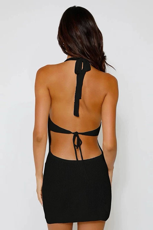 Hollow Knit Dress