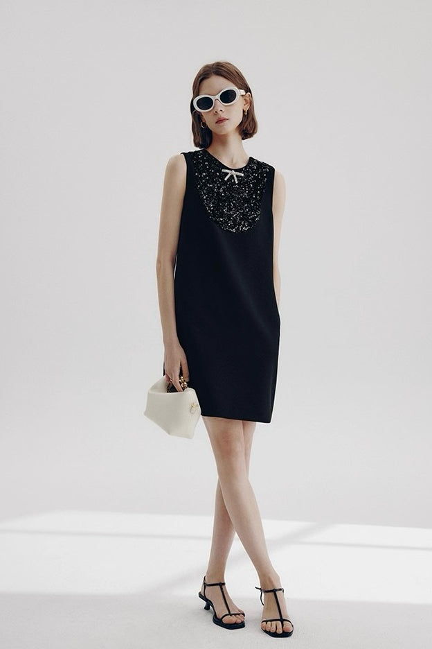 Rhinestone Little Black Dress