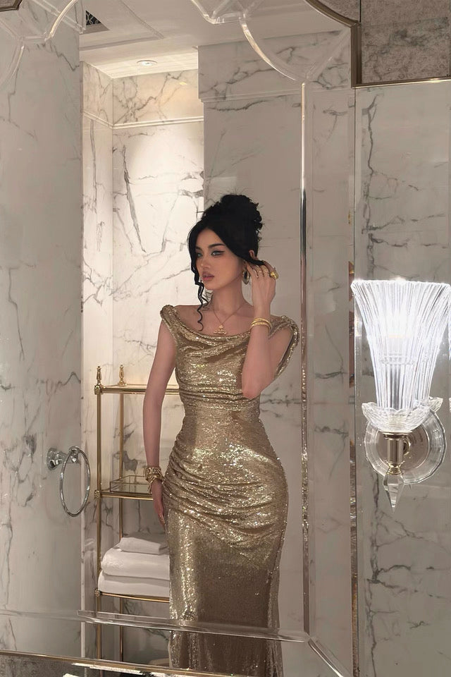 Gold Evening Dress