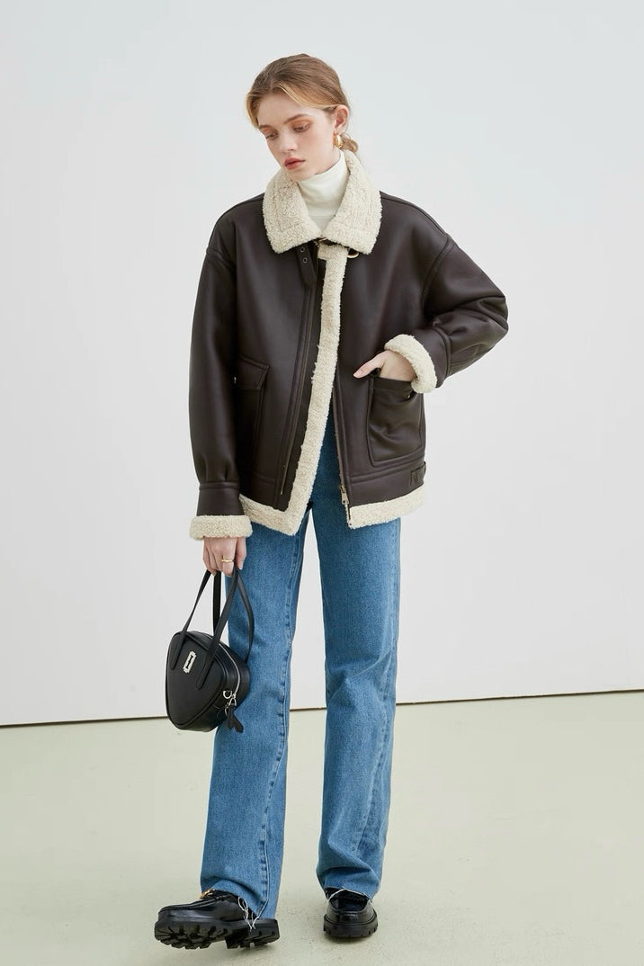 Shearling Leather Jacket