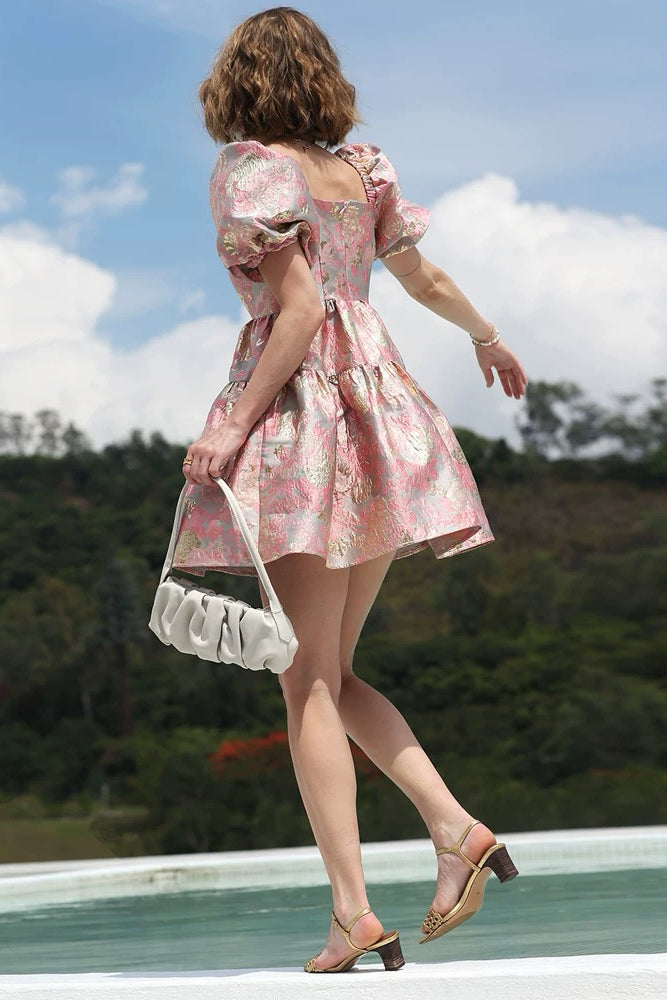 Pink Embroidered Princess Dress