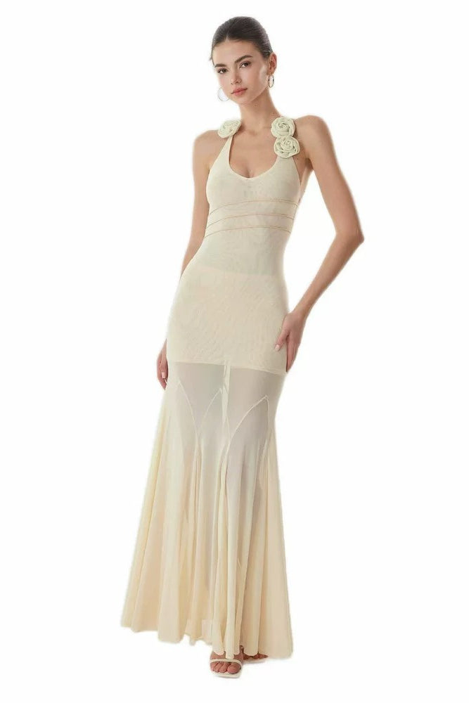Halter Neck TENCEL Dress