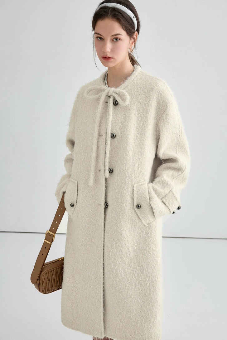 Red Long Wool Coat