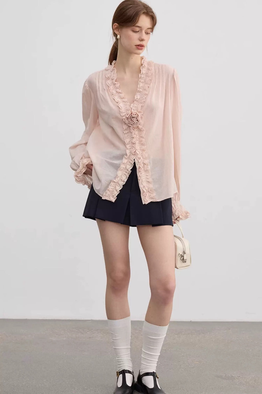 Lace Trim Blouse