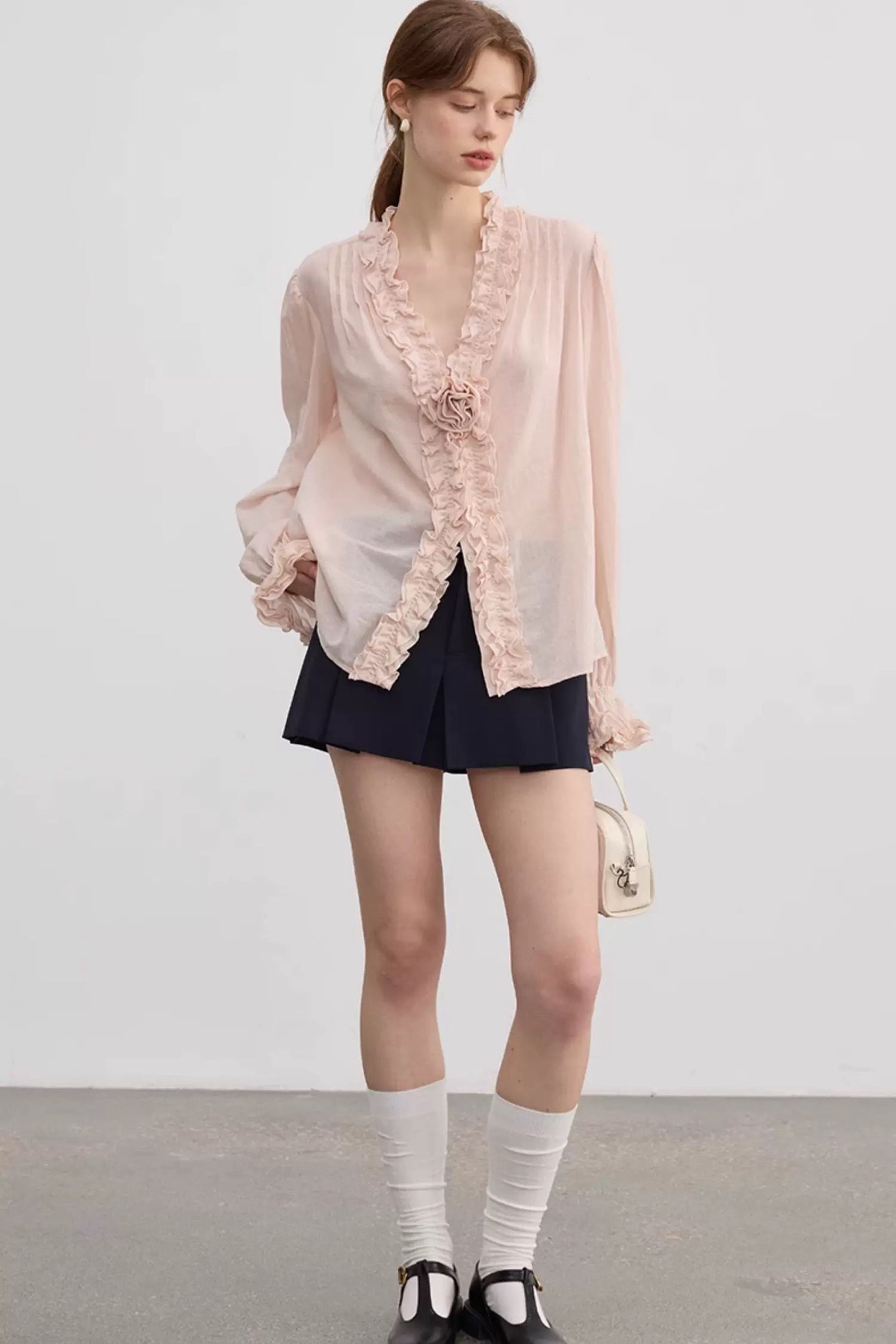 Lace Trim Blouse