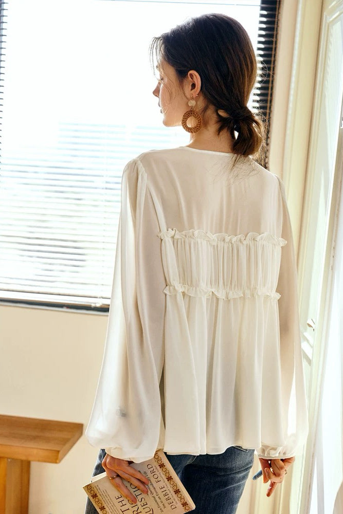 White Tencel Shirt