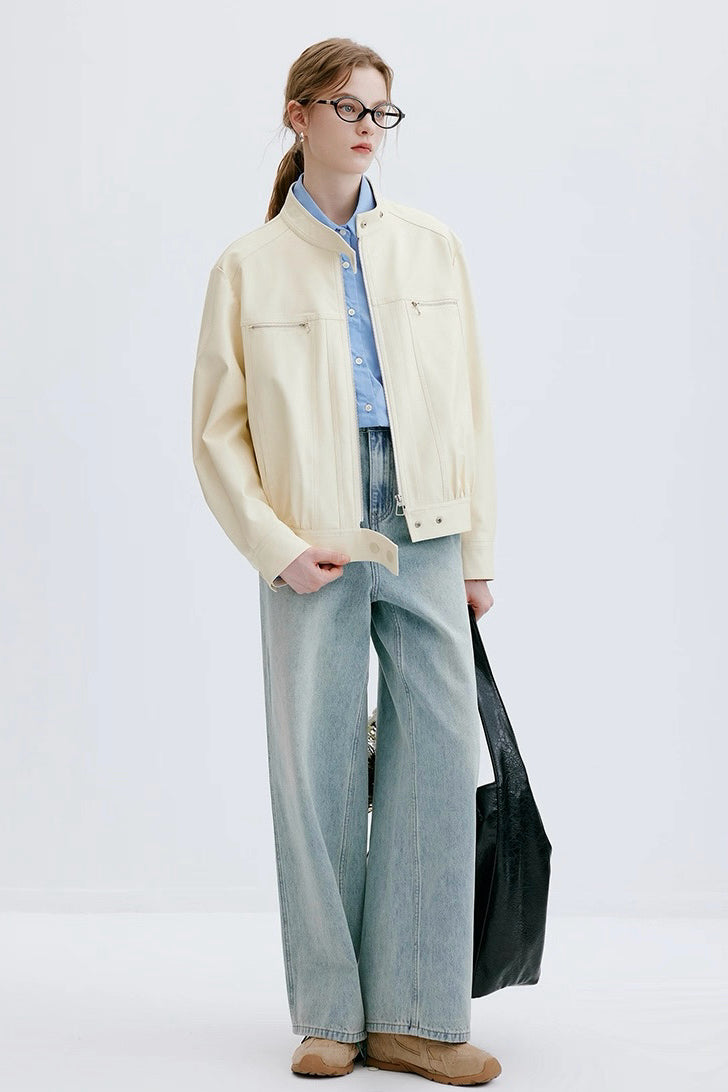White Leather Jacket