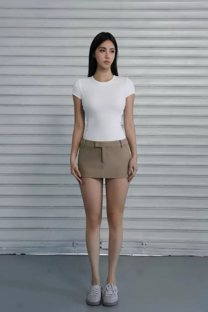 White Short-Sleeve Top