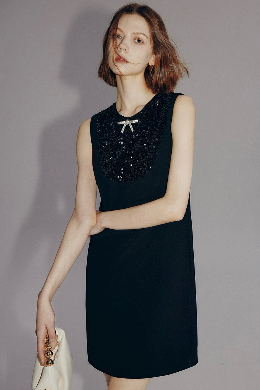 Rhinestone Little Black Dress